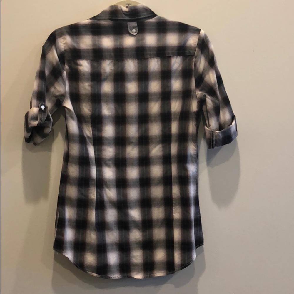 SPLENDID plaid button down top Size Small - Picture 4 of 6